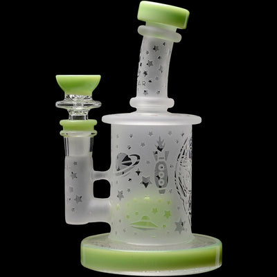 Calibear Sandblasted Flower Of Life Mini Can Bong - Headshop.com