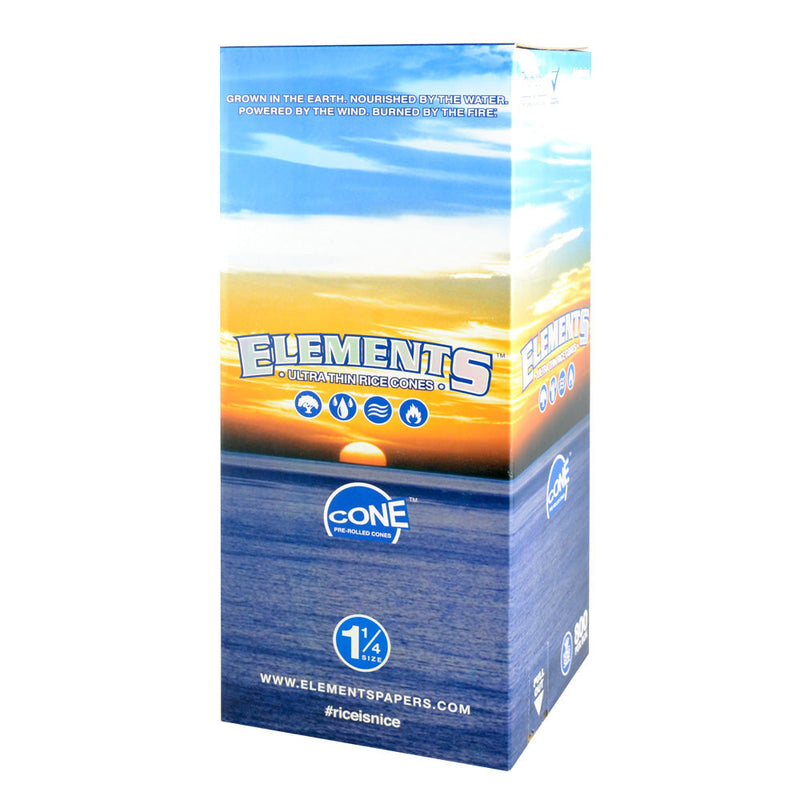 Elements Rice Pre-Rolled Cones Bulk Box | 1 1/4 - Headshop.com