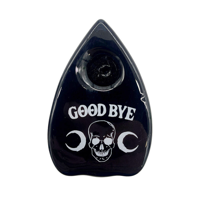 Smoke BlackCraft Planchette Glass Hand Pipe | 3.5" - Headshop.com