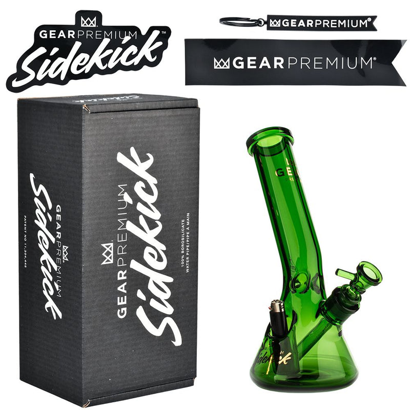 Gear Premium Sidekick Laid Back Glass Beaker Water Pipe | 12"