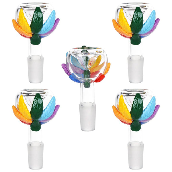 Pride Leaf Glass Herb Slide - 14mm M 5ct