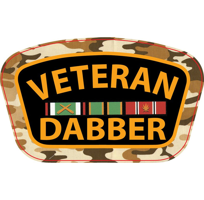 Veteran Dabber Sticker - 4" x 2.5"