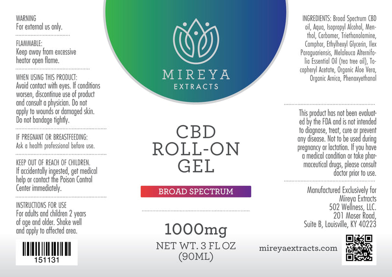 Mireya Extracts CBD Roll On Gel