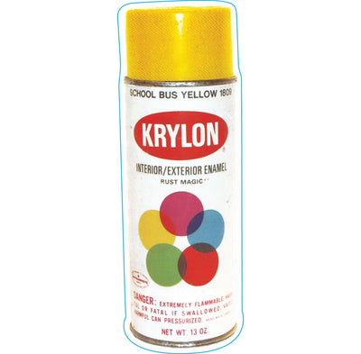 Krylon Spray Paint Can Sticker | 6.75"x2.25"