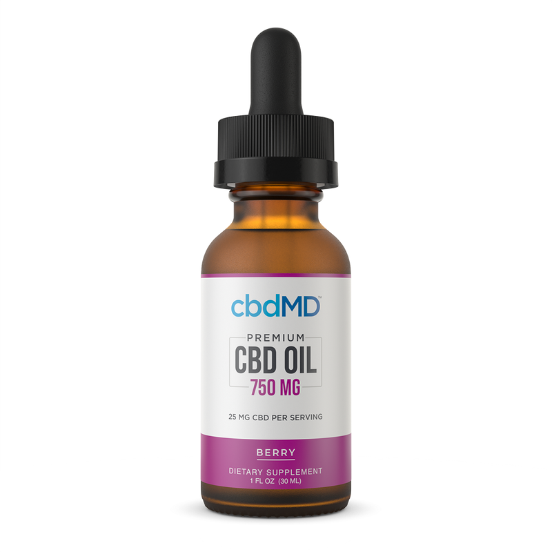 cbdMD Broad Spectrum CBD Drops - Berry Flavor - Headshop.com