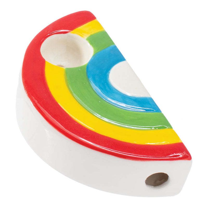 Wacky Bowlz Rainbow Ceramic Pipe - 3.5" - Headshop.com