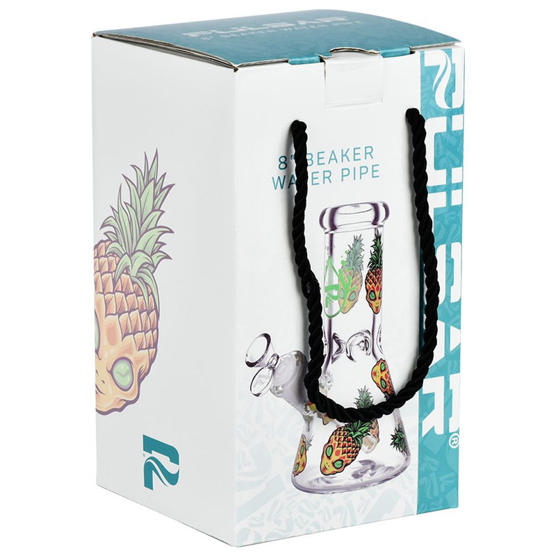 Pulsar Pine alien Design Series Glass Beaker Water Pipe - 8" - Headshop.com