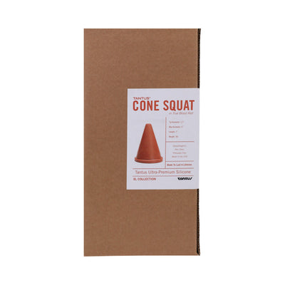 Tantus Cone Squat Dildo Ruby (Box)