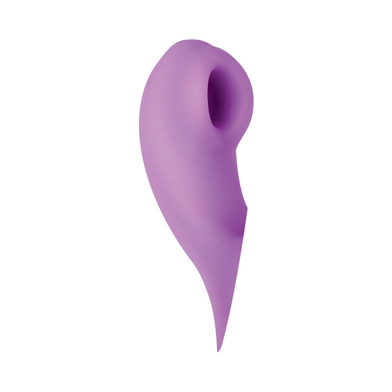 Evolved Super Sucker Rechargeable Thumping Suction Silicone Dual Stimulator Purple