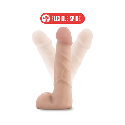 Blush X5 Plus Realistic 7 in. Posable Dildo with Balls Beige