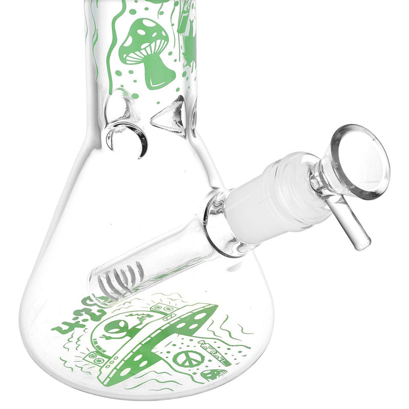 420 UFO Visitor Beaker Glass Water Pipe - 10" / 14mm F - Headshop.com