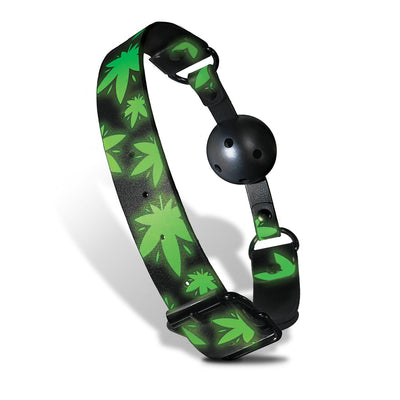 Stoner Vibes Chronic Collection Glow in the Dark Breathable Ball Gag - Headshop.com