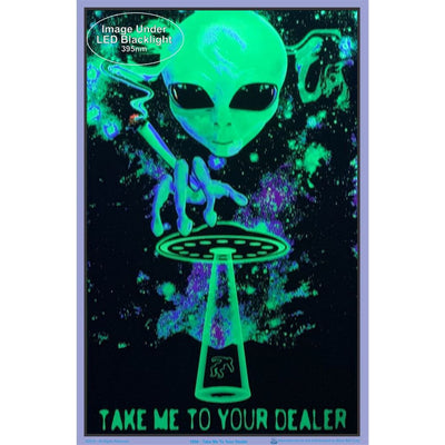 Take Me to Your Dealer Blacklight Poster - 23"x35"