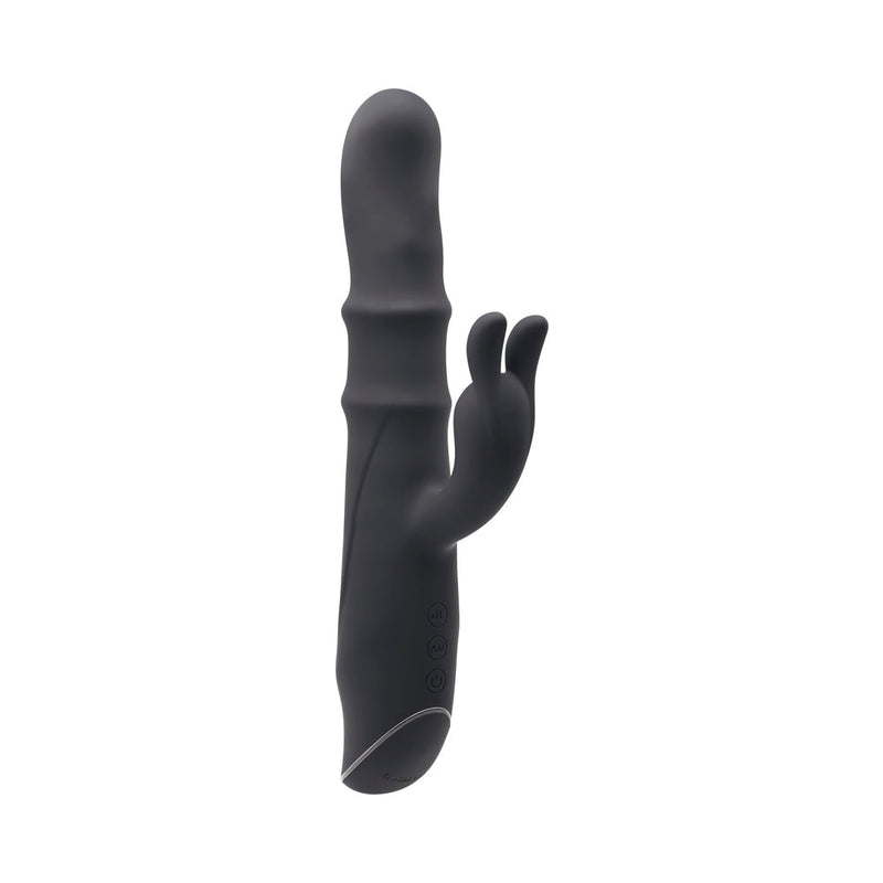 Evolved Ringmaster Rechargeable Dual Stim Vibe Silicone Black