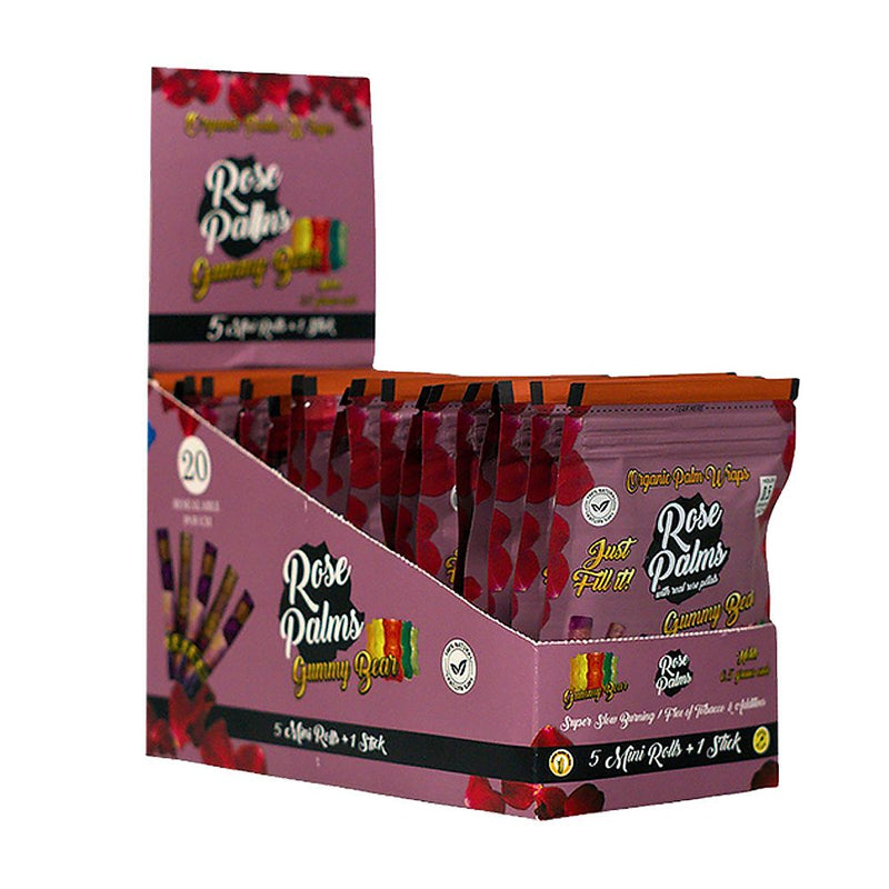 Rose Palms Rose Wraps | Mini | 5pc | 20pk - Headshop.com