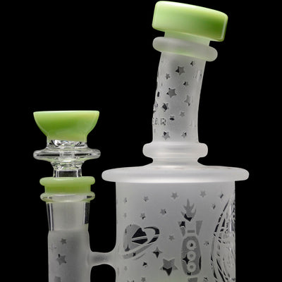 Calibear Sandblasted Flower Of Life Mini Can Bong - Headshop.com