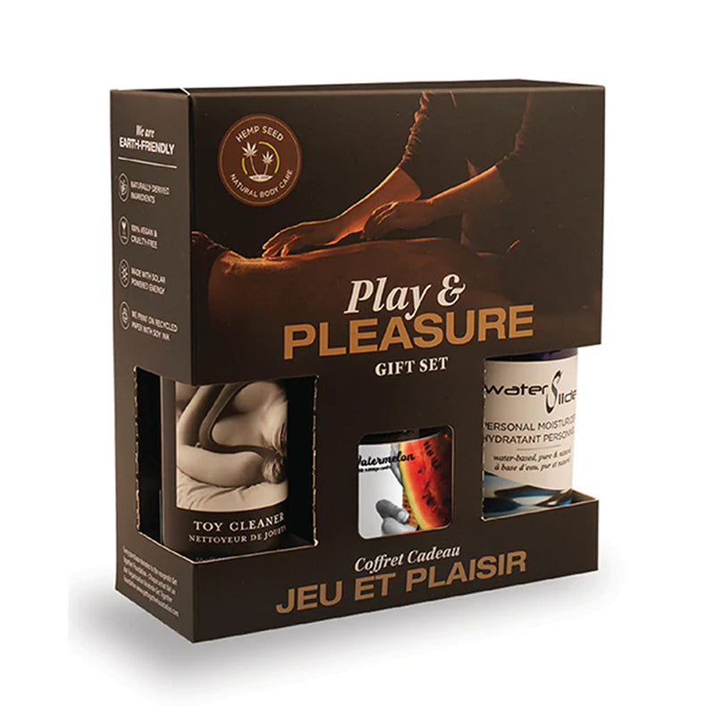 Earthly Body Hemp Seed By Night Play & Pleasure Gift Set - Headshop.com