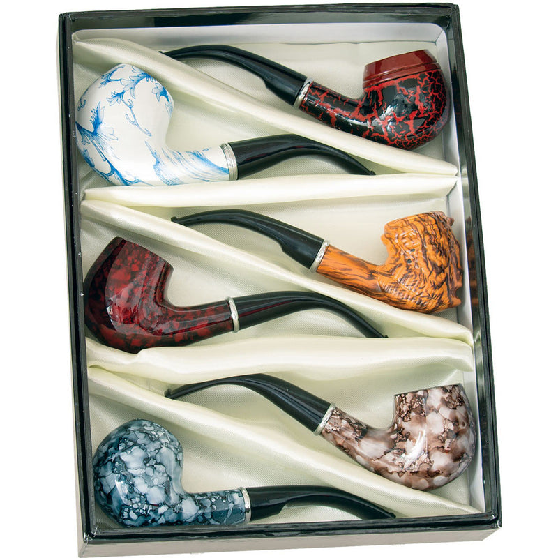 6PC BOX - Fujima Tobacco Pipe - 5.5"/ Assorted Designs - Headshop.com