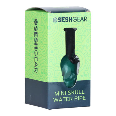 SeshGear Pastel Skull Glass Water Pipe - 6" / Colors Vary