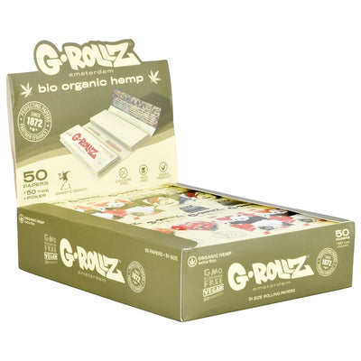 G-ROLLZ x Banksy's Graffiti Papers + Tips | 50pc | 1 1/4 | 24pk Display - Headshop.com