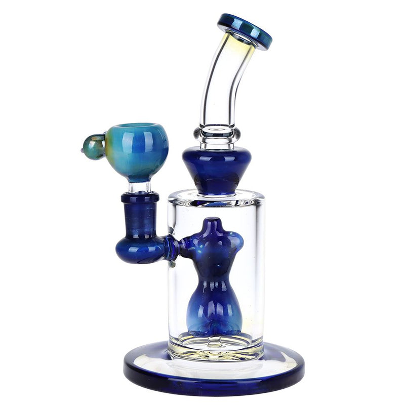 Fumed Nude Bod Glass Water Pipe - 8" / 14mm F - Headshop.com