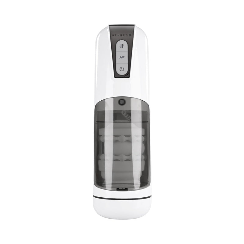 Gender X Get Your Stroke On Rechargeable Stroker TPE White