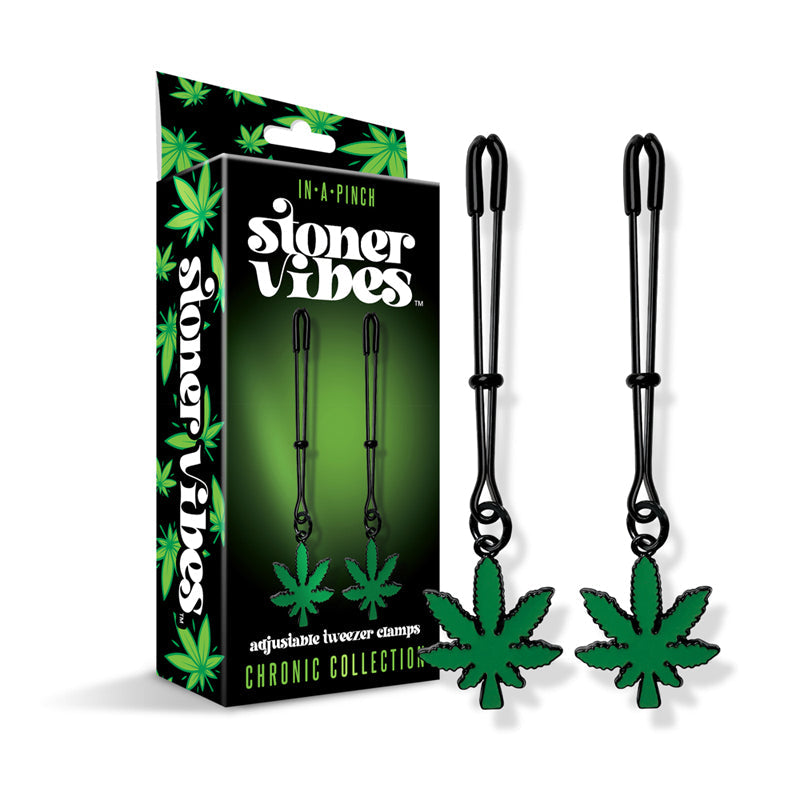 Stoner Vibes Chronic Collection Adjustable Tweezer Nipple Clamps - Headshop.com