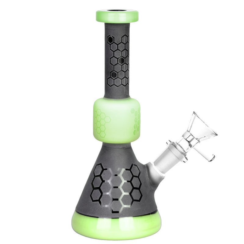 Black Frost Bee Geometry Water Pipe - 7"/14mm F/Colors Vary - Headshop.com