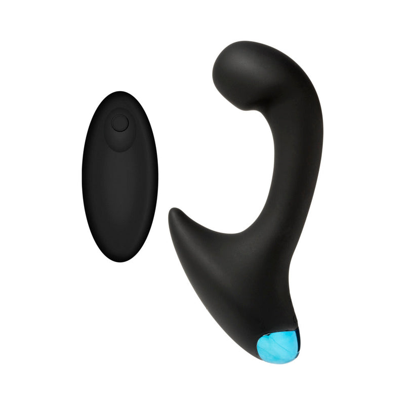 OptiMALE Vibrating P-Massager with Wireless Remote Black