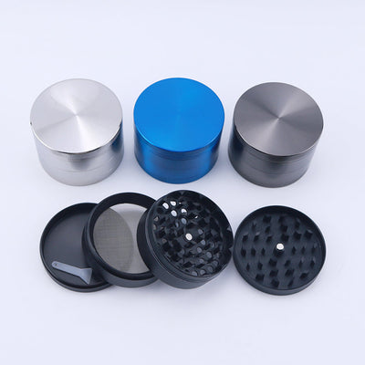 Large 4 Piece Zinc Alloy Metal Grinder - Headshop.com