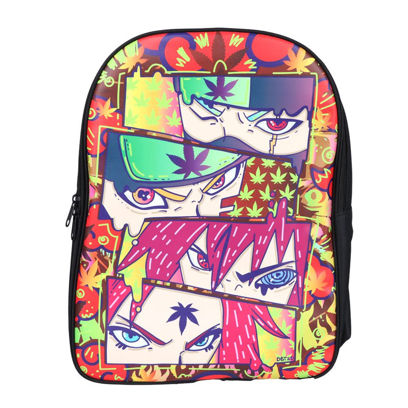 Dabtized Smoker Anime Backpack & Zipper Pouch | 3pc Set | 14" x 16.5"