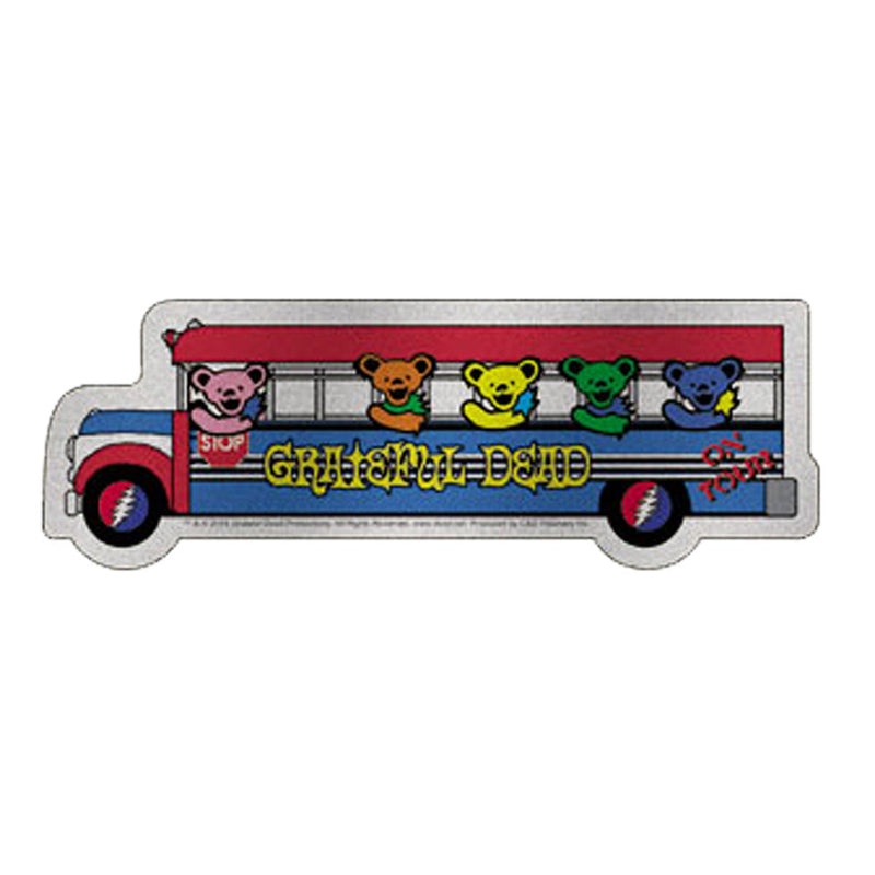 Grateful Dead Bear Bus Glitter Sticker - Headshop.com