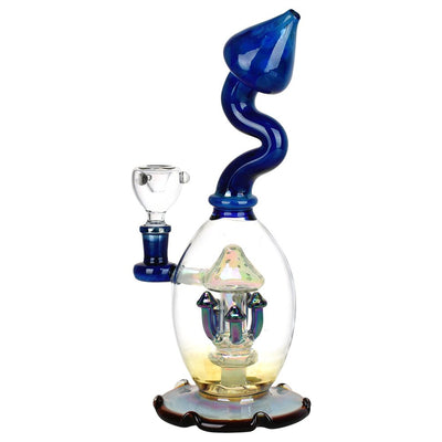 Mushroom Magic Glass Water Pipe - 11" / 14mm F