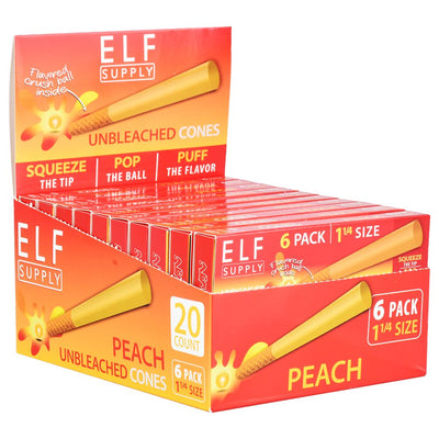 ELF Unbleached Flavor Pop Pre-Rolled Cones | 1 1/4 | 6pc | 20pk - Headshop.com