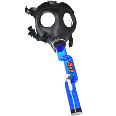 Headway Gas Mask W/ Acrylic Water Pipe - 9"-13"/Styles & Colors Vary - Headshop.com