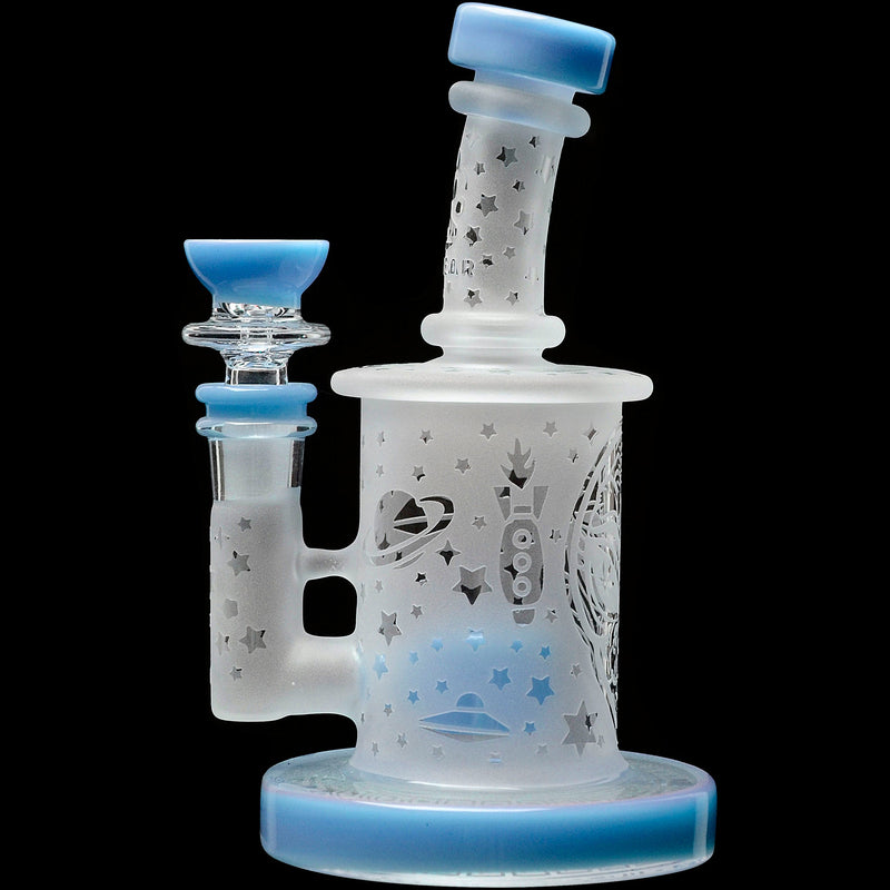 Calibear Sandblasted Flower Of Life Mini Can Bong - Headshop.com