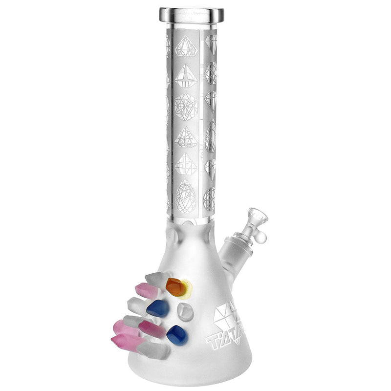 Tataoo Glass Diamonds Beaker Water Pipe - 15" / 14mm F - Headshop.com