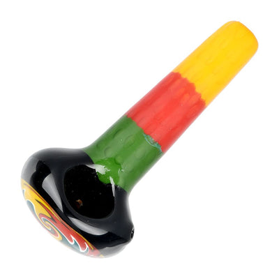 Festive Honeycomb Glass Spoon Pipe - 4.75" / Colors Vary - Headshop.com