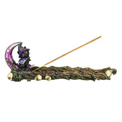 Black Magic Cat Polyresin Incense Burner - 11.5" - Headshop.com