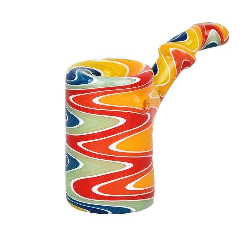 Rainbow Wig Wag Glass Sherlock Pipe | 3.25" - Headshop.com