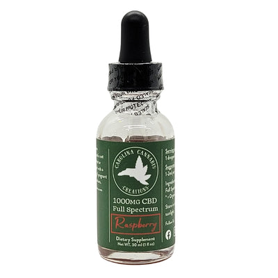 Full Spectrum 1000mg CBD tincture | Raspberry | Carolina Cannabis Creations - Headshop.com