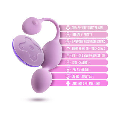 Wellness Raine Vibrating Kegel Ball Lilac