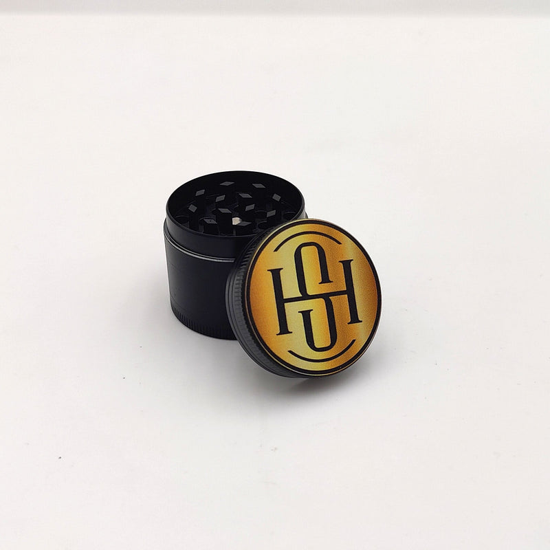 High Society - 4 PC 40mm Ceramic Teflon Coated Grinder - Gold - Headshop.com