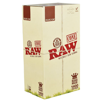 RAW Organic Hemp Bulk Cones - Kingsize 1400 CT - Headshop.com