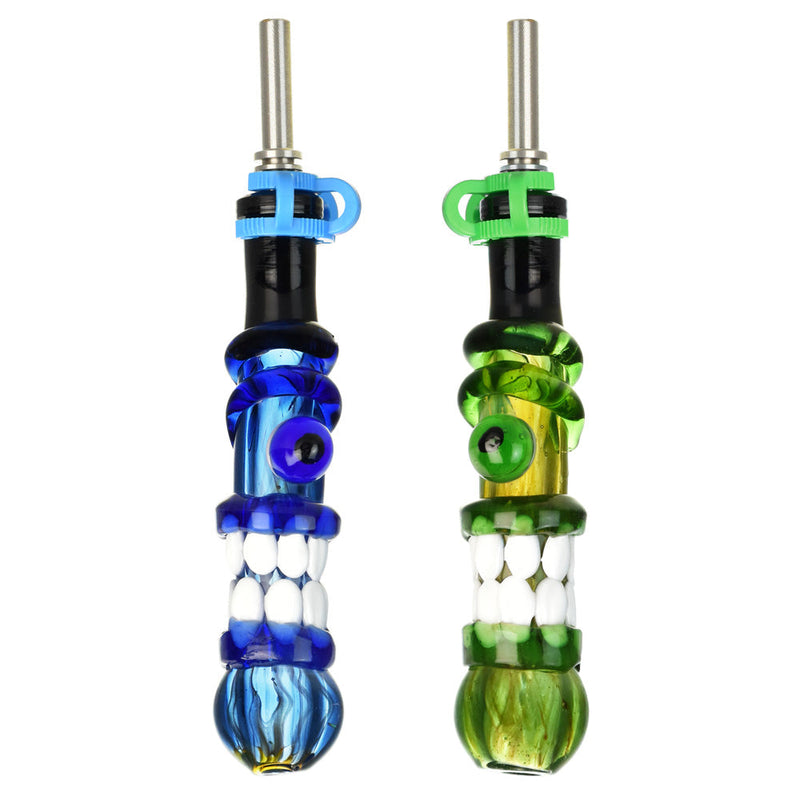 Trippy Face Dab Straw w/ Ti Tip - 5"/10mm F/Colors Vary - Headshop.com