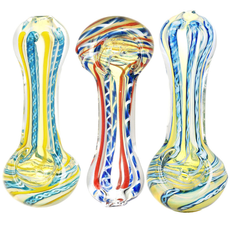 DNA Twist Spoon Pipe - 4" / Colors Vary - Headshop.com