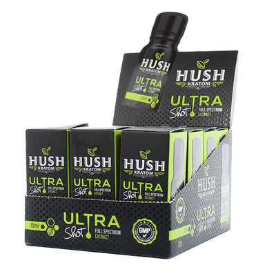 Hush Ultra Lime Kratom Shot - 10ml 12PC - Headshop.com