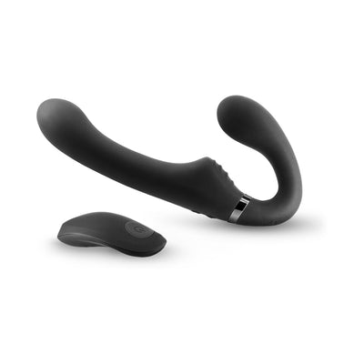 ShiShi Midnight Rider Vibrating Strapless Strap-On Black