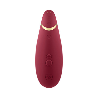 Womanizer Premium 2 Rechargeable Silicone Luxurious Pleasure Air Clitoral Stimulator Bordeaux