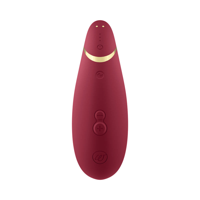 Womanizer Premium 2 Rechargeable Silicone Luxurious Pleasure Air Clitoral Stimulator Bordeaux